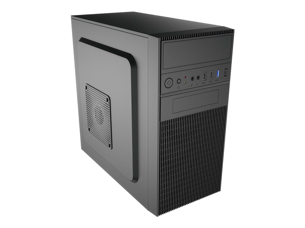 Micro-Atx-Gehäuse Akyga Ak19bk Usb-C + Usb 3.0 + 2X Usb 2.0 Schwarz Ohne Netzteil (Psu)