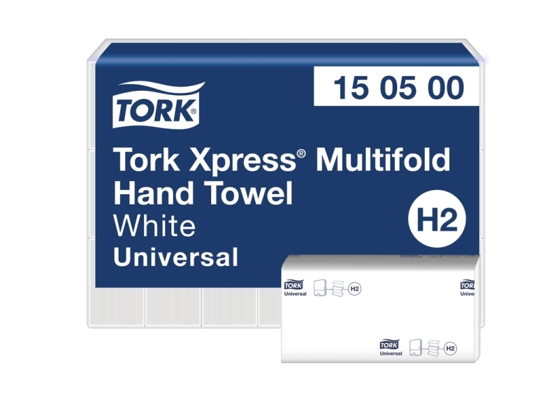 Papirhåndklæder Ark, Tork, Universal, H2 1 Lag, Ubleget 196Mmx255mm, 5040 Stk Fsc Recycled Credit