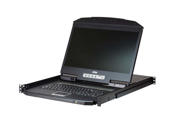 Aten - Kvm-Konsol Med Kvm Switch - 8 Porte - Usb, Ps/2 - 19" - Rackversion - 1280 X 1024 - 1U