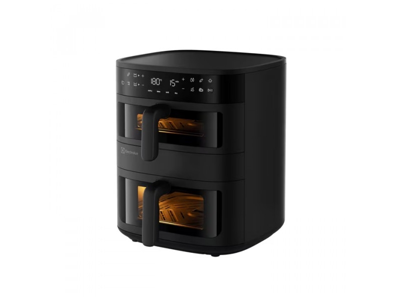 Electrolux Eafd11b Fedtfri Frituregryde, Dobbelt, 11 L, Selvstændig, 2700 W, Varmluftsfrituregryde, Sort