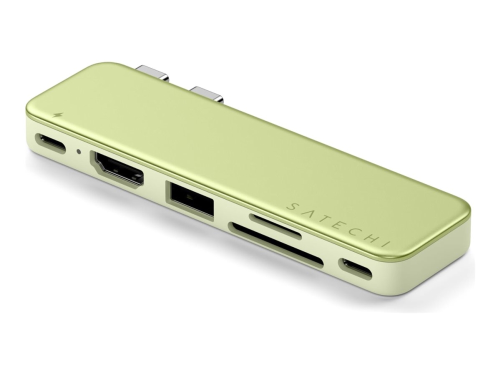 Satechi Usb-C Snap Hub Til Macbook Neo - Citrus