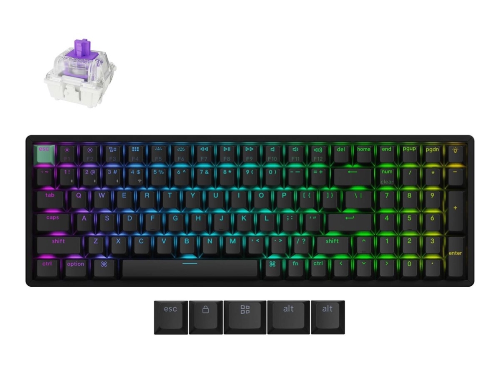 Keychron K4 He Kabelloses Keyboard, Purple Magnetic Schalter