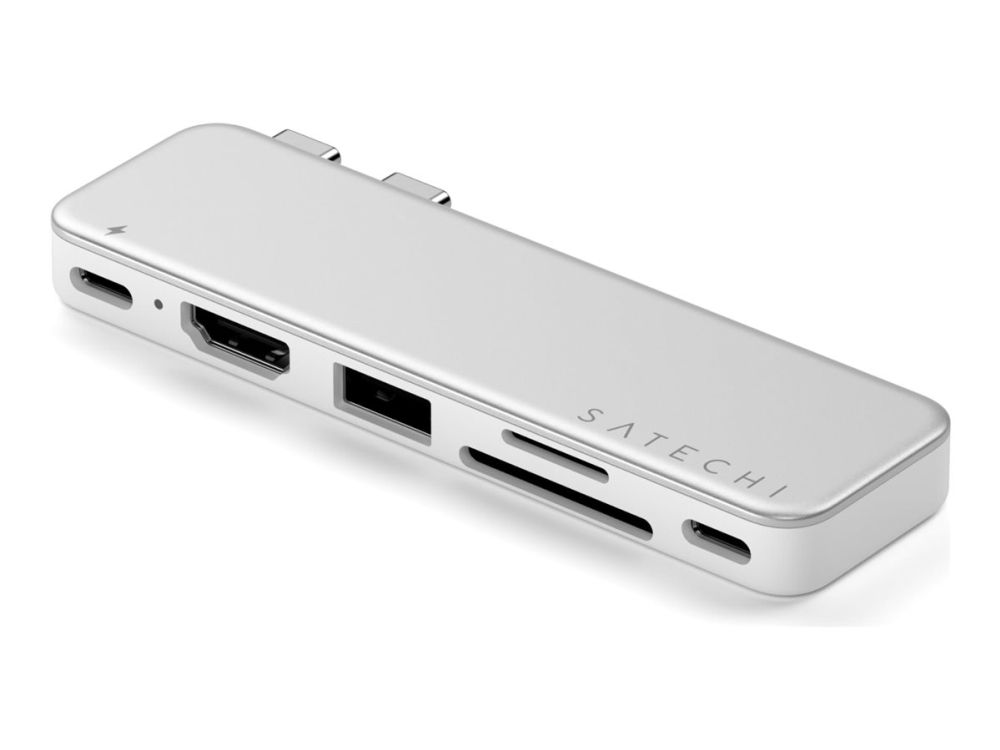 Satechi Usb-C Snap Hub Til Macbook Neo - Silver
