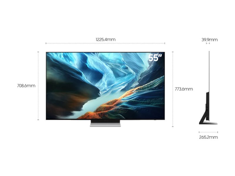 Samsung Qe55s90hae, 139,7 Cm (55"), 3840 X 2160 Pixel, Oled, Smart-Tv, Wlan, Schwarz