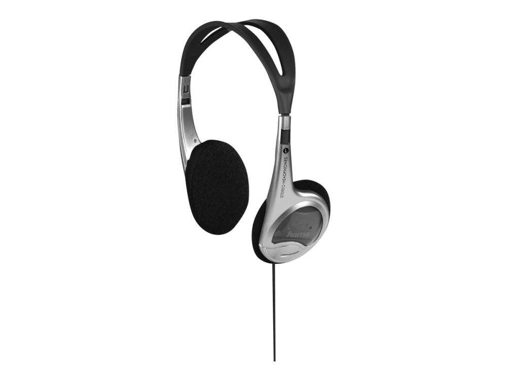 Hama Hk-229, Kabelgebunden, 20 - 20000 Hz, Musik, Kopfhörer, Schwarz, Silber
