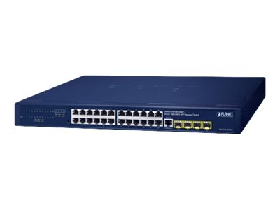 Planet Ipv4/Ipv6, 24-Port, Managed, L2/L4, Gigabit Ethernet (10/100/1000), Vollduplex, Rack-Einbau, 1U