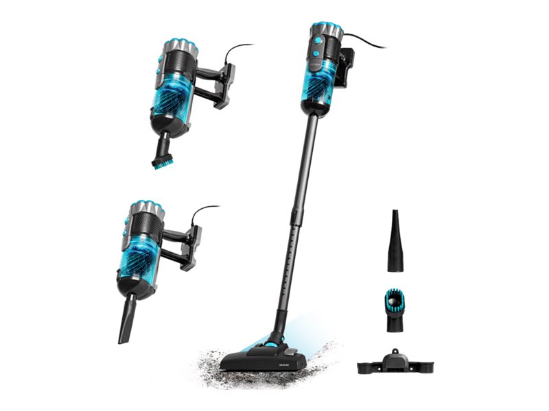 Cecotec 05672, Beutellos, Schwarz, Blau, 0,5 L, Trocken, Filterung, Glatter Boden, Teppich, Harter Boden, Treppenstufen, Polsterung