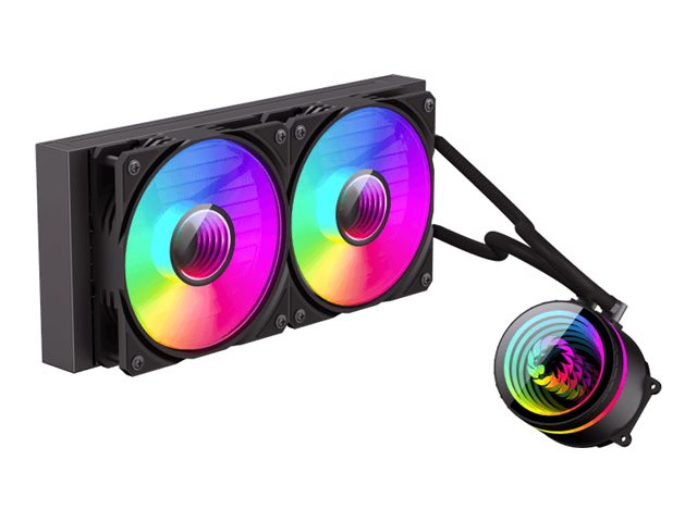 Gamemax Cpu Liquid Cooler | Iceburg 240 Infinity | Juodas