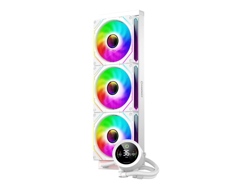 Gamemax Cpu Liquid Cooler | Iceburg 360 Digital Wh | Baltas