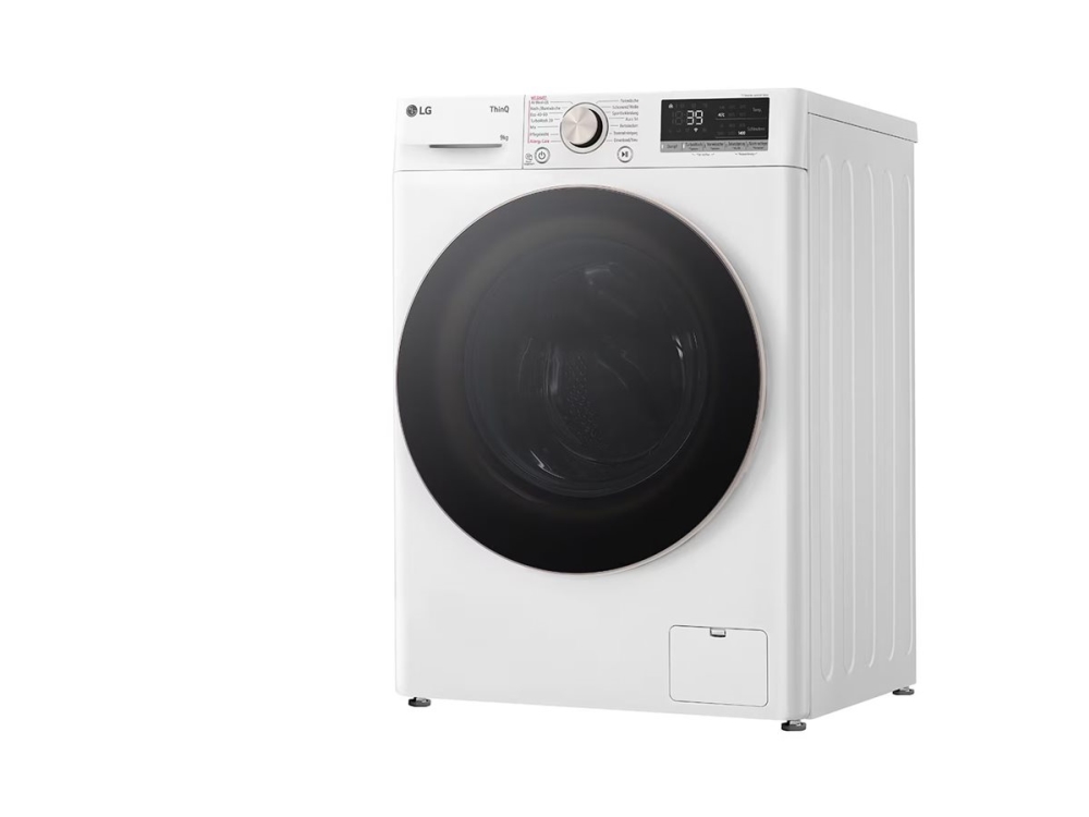 LG F4WR709G - Vaskemaskine - Wi-Fi - bredde: 60 cm - dybde: 56.5 cm - højde: 85 cm - frontbetjening - 9 kg - 1400 rpm - hvid