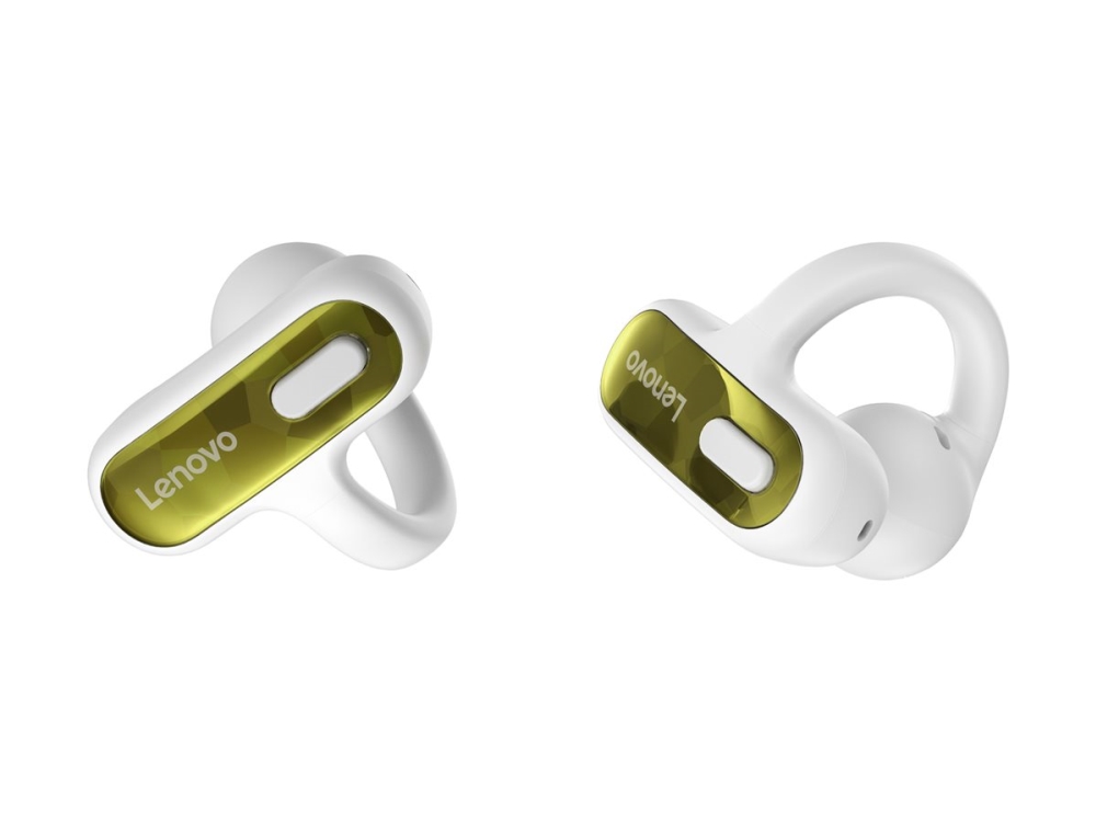 Lenovo Open-Ear Clip-On Earbuds | X500 | Built-In Microphone | Bluetooth | White