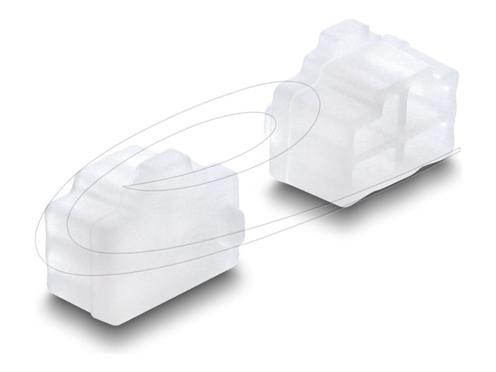 Delock Staubschutz Für Rj45 Buchse 10 Stück Silikon Transparent, Rj-45, Silikon, Transparent, Netzvermittlung, Desktop-Pc/Arbeitsplatz, Laptop, 8,2 M