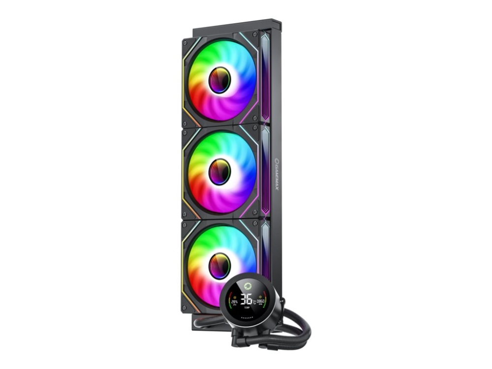 Gamemax Cpu Liquid Cooler | Iceburg 360 Digital Bk | Juodas