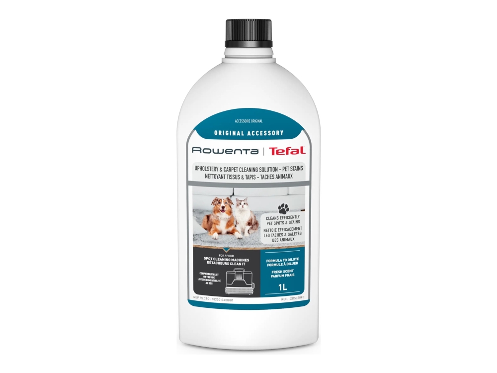 Rowenta Clean It, Teppichreiniger, Flüssigkeit, Teppich, Polsterung, 1000 Ml, Haustierfleck, 104 Mm