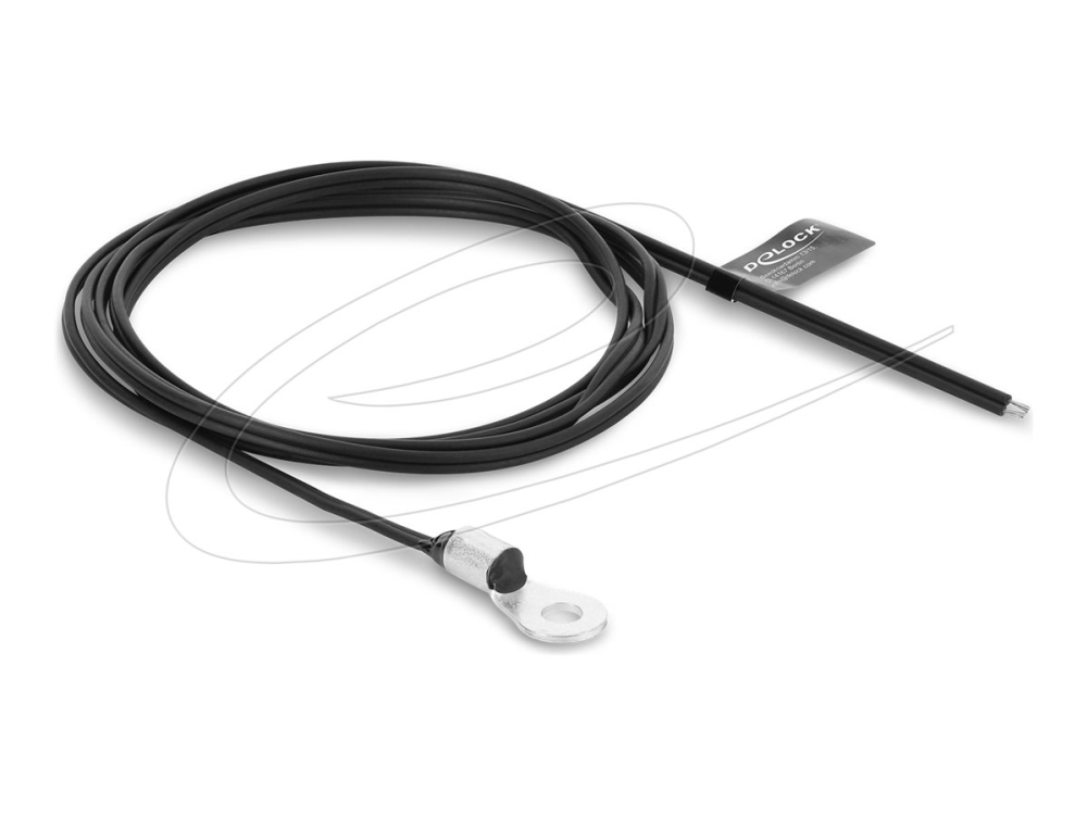 Delock - Temperatursensor Kabel - Sort - 1 M
