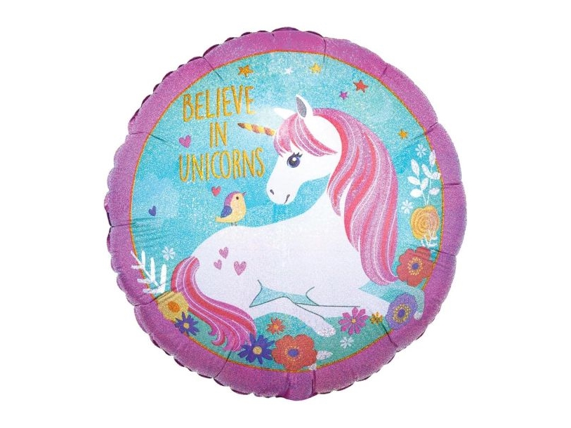 Enhjørning Folieballon, 45 Cm