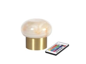 Lampe Led Namak Ø11.5Xh10.5Cm Med Fjernbetjening Messing,Stk