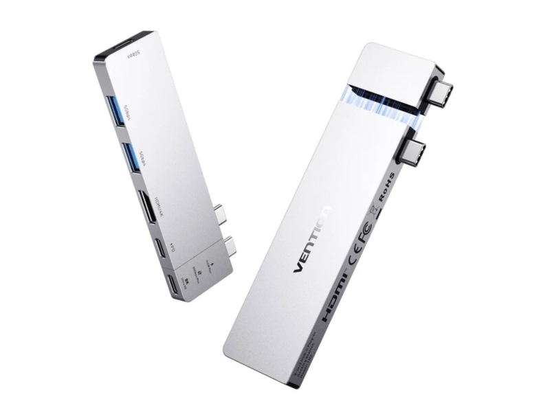 Stacja Dokujaca Vention 6 W 2 Usb-C 8K@240Hz Thunderbolt Usb-C 80Gbps 140W