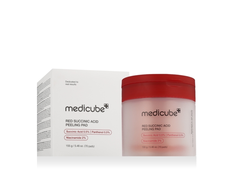 Medicube Medicube Red Succinic Acid Facial Toning Pads 70 Pieces