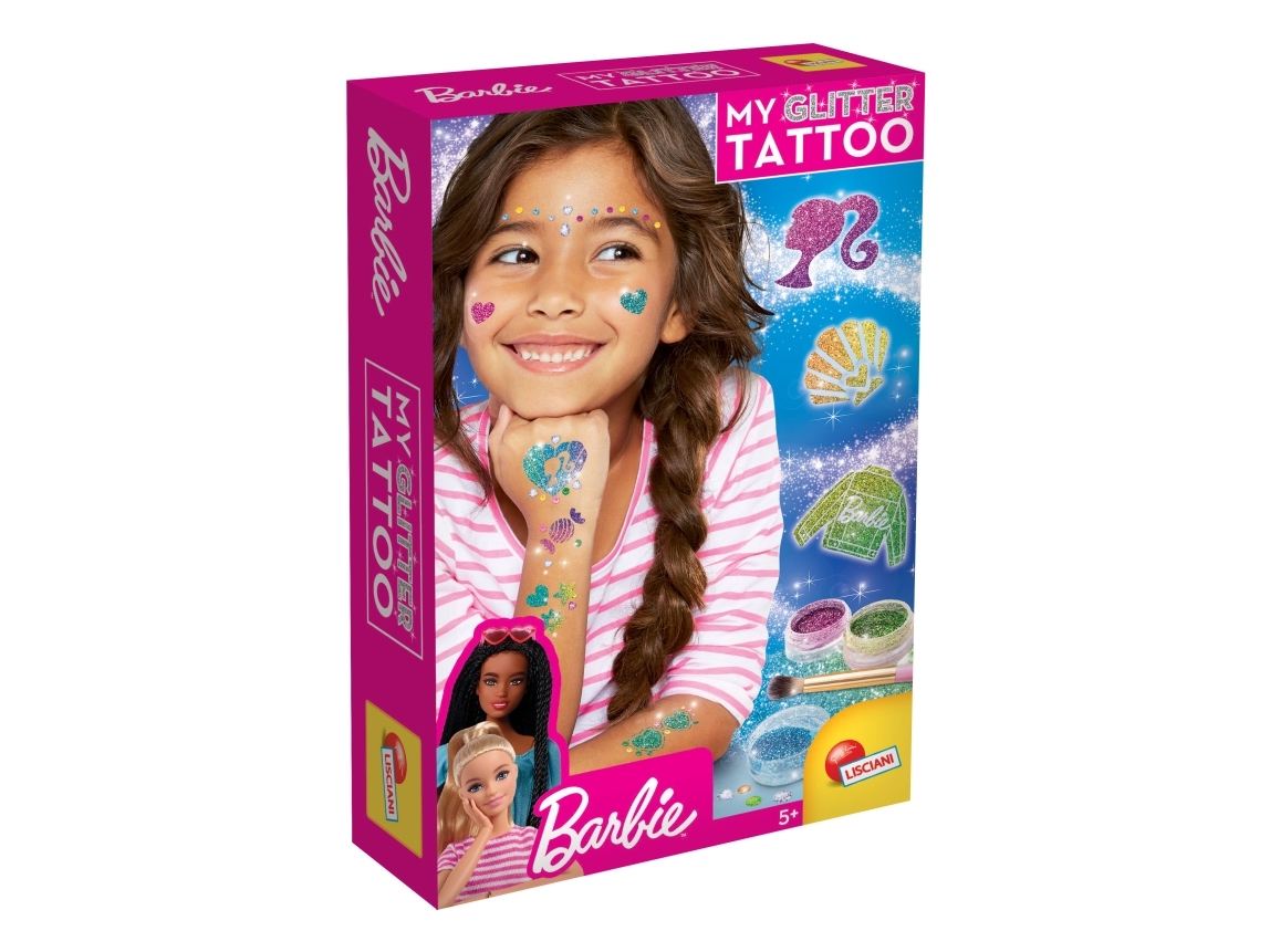 Lisciani Barbie My Glitter Tattoo, Mehrfarbig, Kind, Mädchen, 5 Jahr(E), 6 Jahr(E), Multi