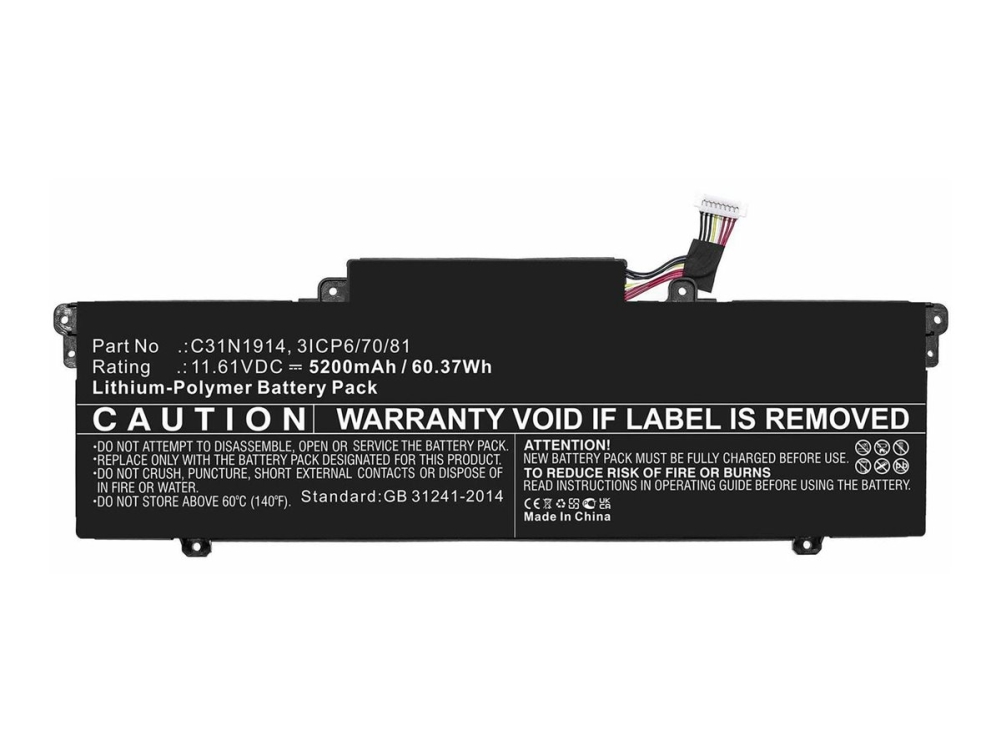 Laptop Battery For Asus 45.51Wh 11.1V 4100Mah