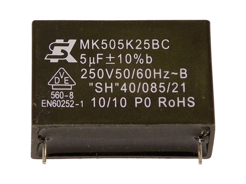 Seika Mk450k334 1 Stück Mkp-Folienkondensator Mit Radialem Anschluss 0,33 Μf 450 V 10 % 22,5 Mm (Ø X H) 19 Mm X 10 Mm