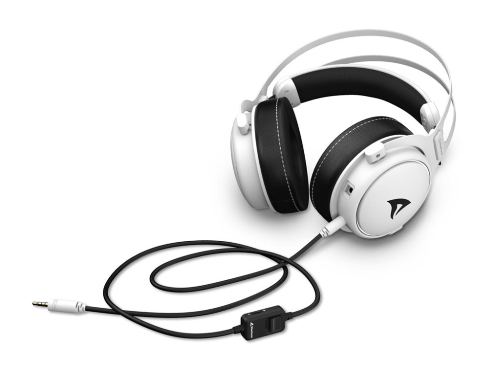 Sharkoon Skiller Sgh50, Kabelgebunden, Gaming, 10 - 40000 Hz, Kopfhörer, Schwarz, Weiß
