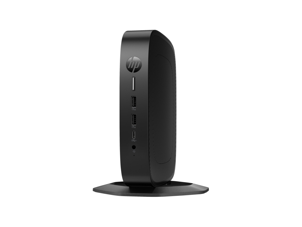 HP Elite t660 - Tynd klient - SFF 1 x U-Series U300E / op til 4.3 GHz - RAM 8 GB - flash 32 GB - eMMC - UHD Graphics - Gigabit Ethernet, IEEE 802.11ax (Wi-Fi 6E), Bluetooth 5.3 - HP ThinPro - skærm: ingen - tastatur: Internationalt engelsk