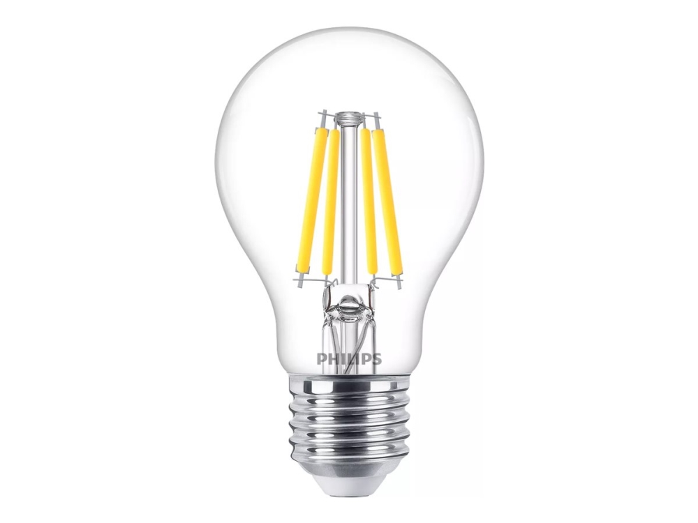 Philips MASTER Value - LED - form: A60 - klar finish - E27 - 3.4 W (tilsvarende 40 W) - klasse D - varmt hvidt lys - 2700 K