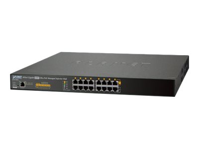 Planet Upoe-800G, Managed, Gigabit Ethernet (10/100/1000), Power Over Ethernet (Poe), Rack-Einbau