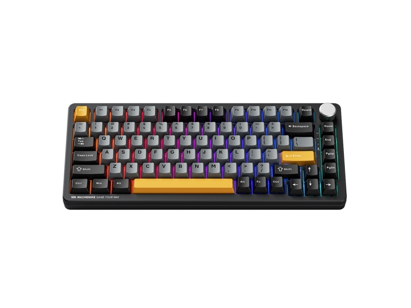 Klawiatura Gamingowa Machenike K600-B82w Bezprzewodowa Mechaniczna Podswietlana Gr Silver Switch - Czarna