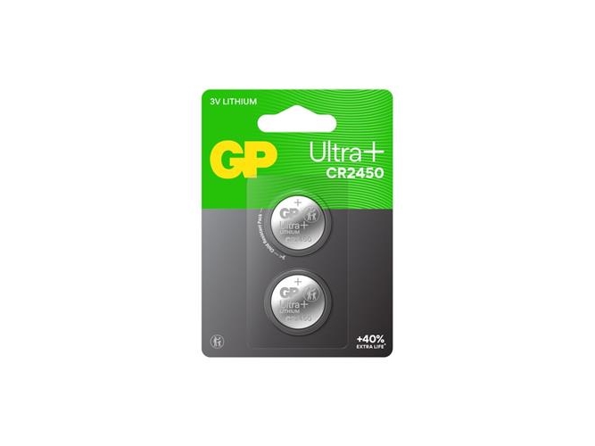 Gp-Knopfzelle, Lithium, Cr2450, 2Er-Pack