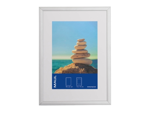 Billedramme 15x21 cm klar glas aluminium (19450)