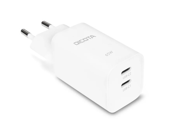 Ladowarka Dicota ?Adowarka Gan 65W 2Xusb-C Bia?A