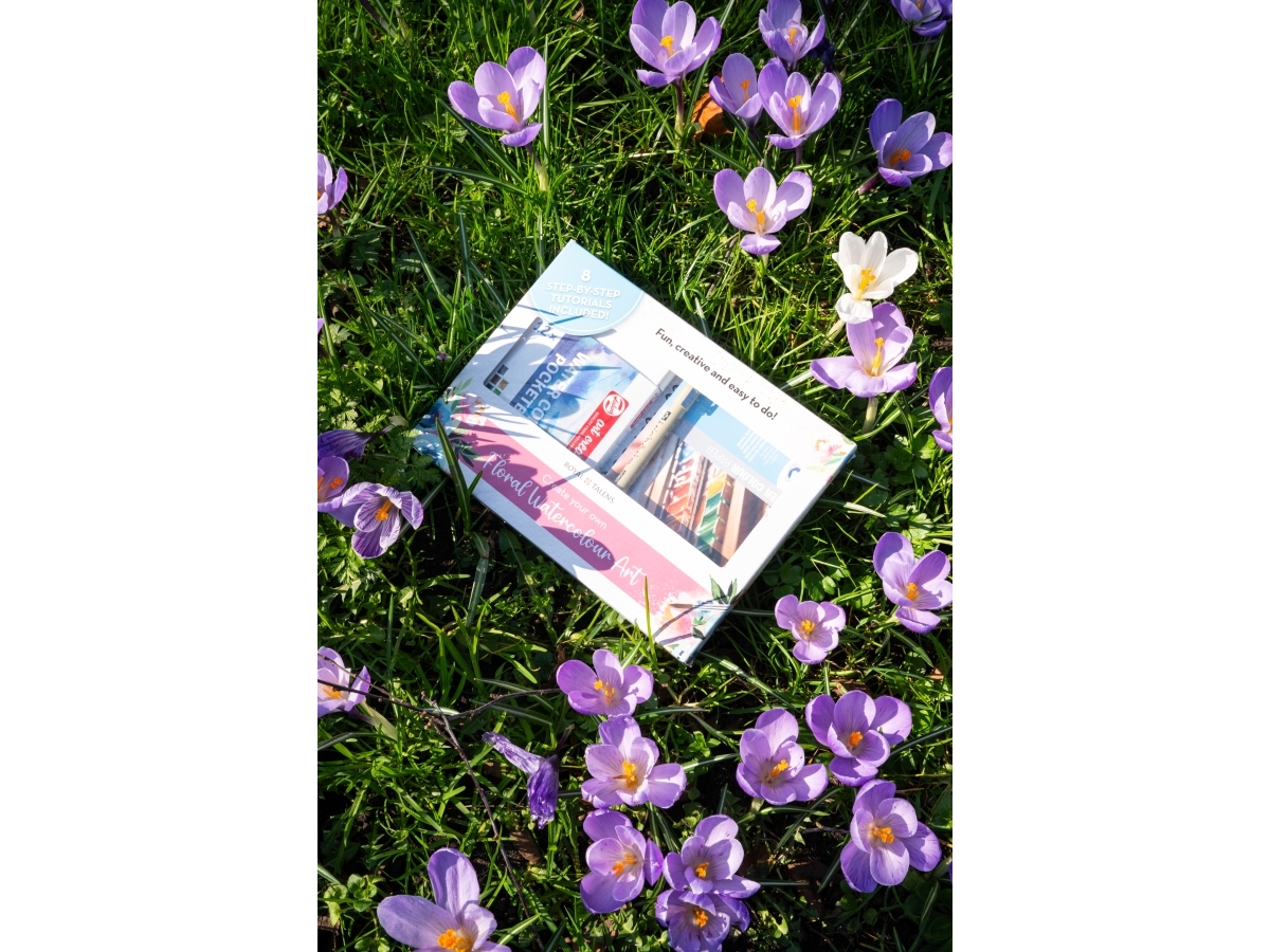 Floral watercolor-sæt