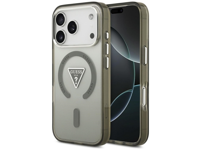 Guess Iml Gradient Triangle Logo Magsafe Case For Iphone 17 Pro Max - Green