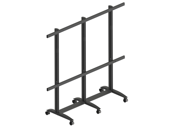 Edbak Floor Stand | Trv400.006 Videoconferencing Trolley For Samsung | Height Adjustment | 130 " | Maximum Weight (Capacity) 200 Kg | Black