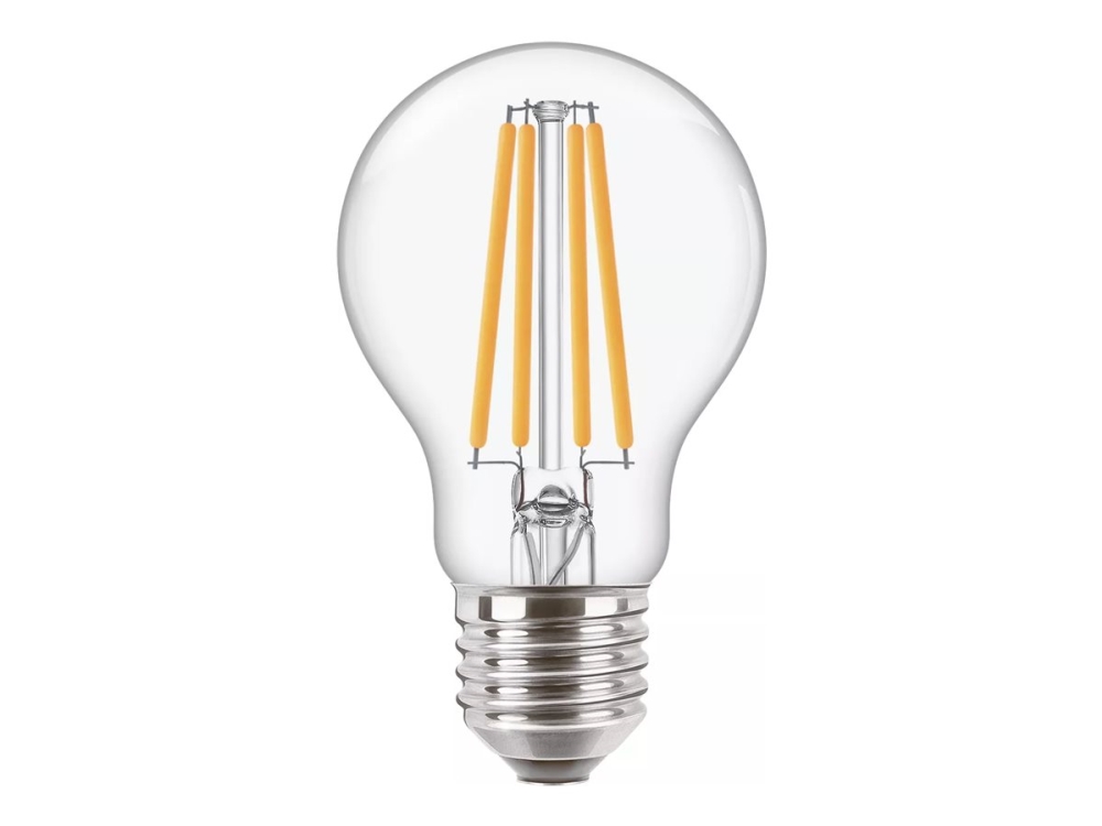 Philips CorePro - LED - form: A60 - klar finish - E27 - 10.5 W (tilsvarende 100 W) - klasse D - varmt hvidt lys - 2700 K