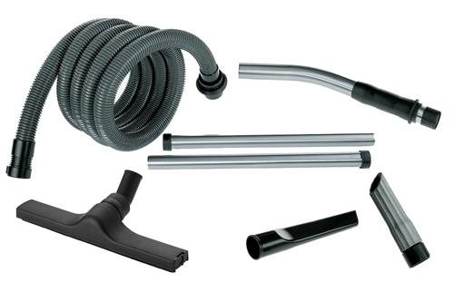 Nilfisk 302000927, Tilbehørssæt, Sort, Rustfrit stål, Plast, Gummi, Nilfisk, 6 stk, suction hose Curved hand tube extension tubes Professional floor