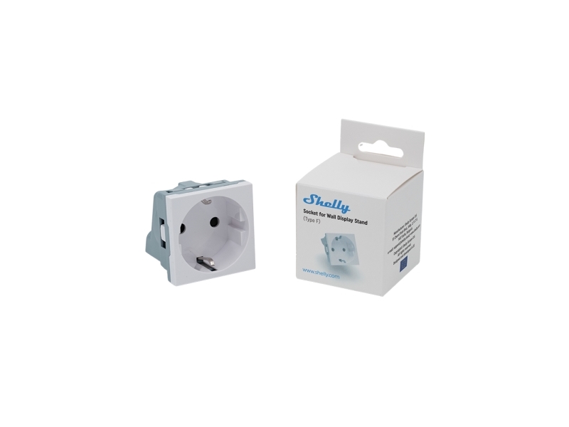 Shelly · Unterputz Zubehör·Wall Display· Stand Socket· Weiß (Shelly_Wall_Display_Stand_Sow)