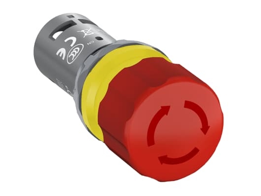 Sikkerhedssvampeknap 30mm 2R-0- 1Z-2R 24 ... 300 V rød CE3T-10R-02 1SFA619500R1051