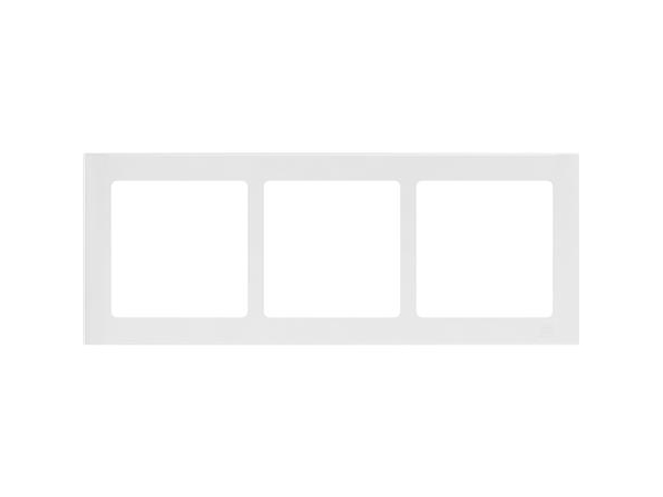 LK FUGA SOFT designramme Vandret 3 modul, Hvid, AAK560D6230