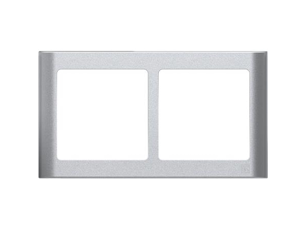 Fuga designramme 63 Soft 2x1M vandret stålmetallic