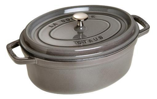 Staub Cocotte, Grau, Gusseisen, 27 Cm, 5 Kg