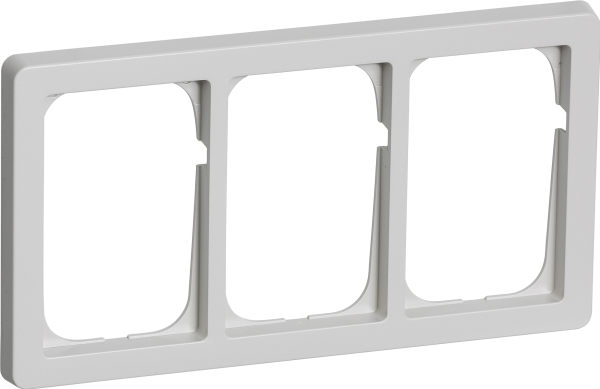 LK FUGA - Baseline 63 vandret tripel ramme, 3x1 modul, lysegr