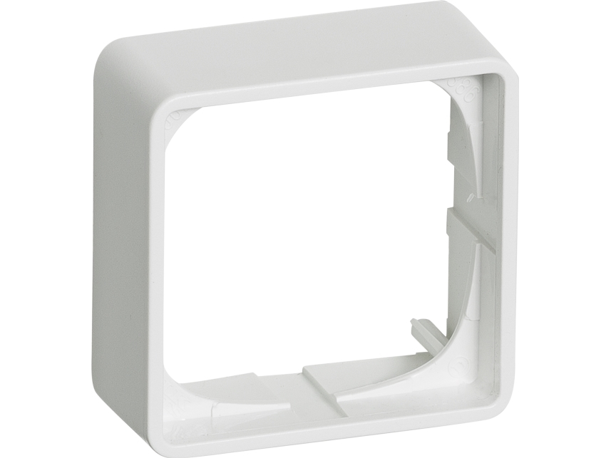 LK FUGA - Baseline 50 forhjet ramme (21 mm dyb), 1 modul, hvid