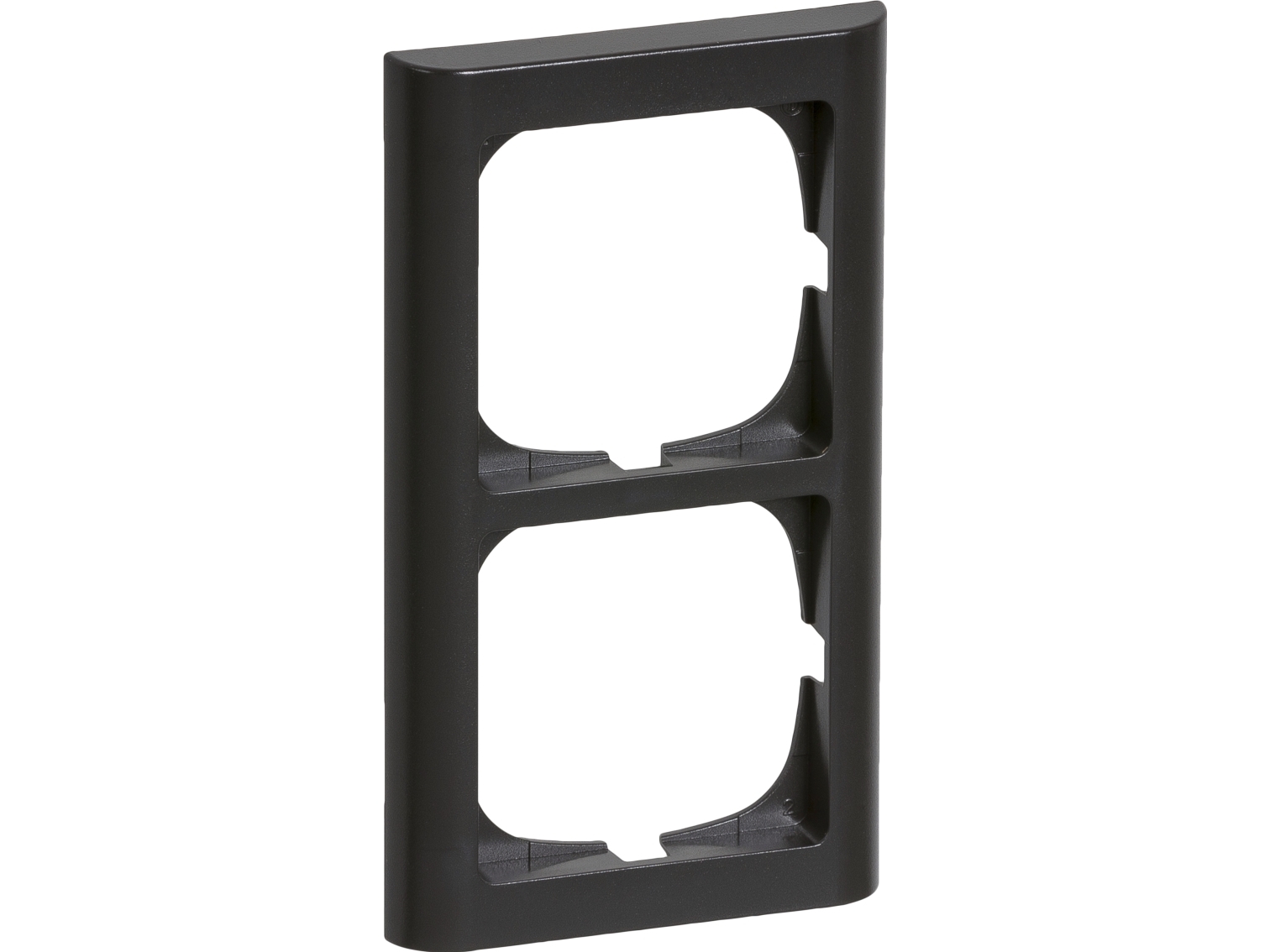 LK FUGA ramme 63 Softline 2 modul, Koksgrå, AAK500D8020