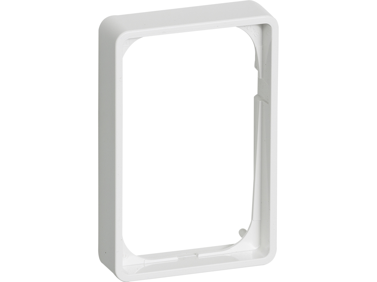 LK FUGA® Baseline 50 forhøjet ramme (14 mm dyb), 1½ modul, hvid
