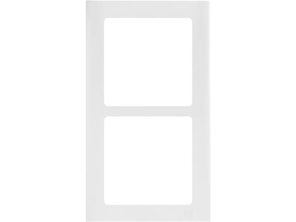 LAURITZ KNUDSEN LK FUGA SOFT ramme inkl. monteringsramme 2 x 1 modul lodret, Hvid- I pose for DIY