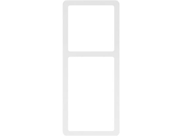 LAURITZ KNUDSEN LK FUGA SLIM ramme inkl. monteringsramme 2½ modul, Hvid- I pose for DIY